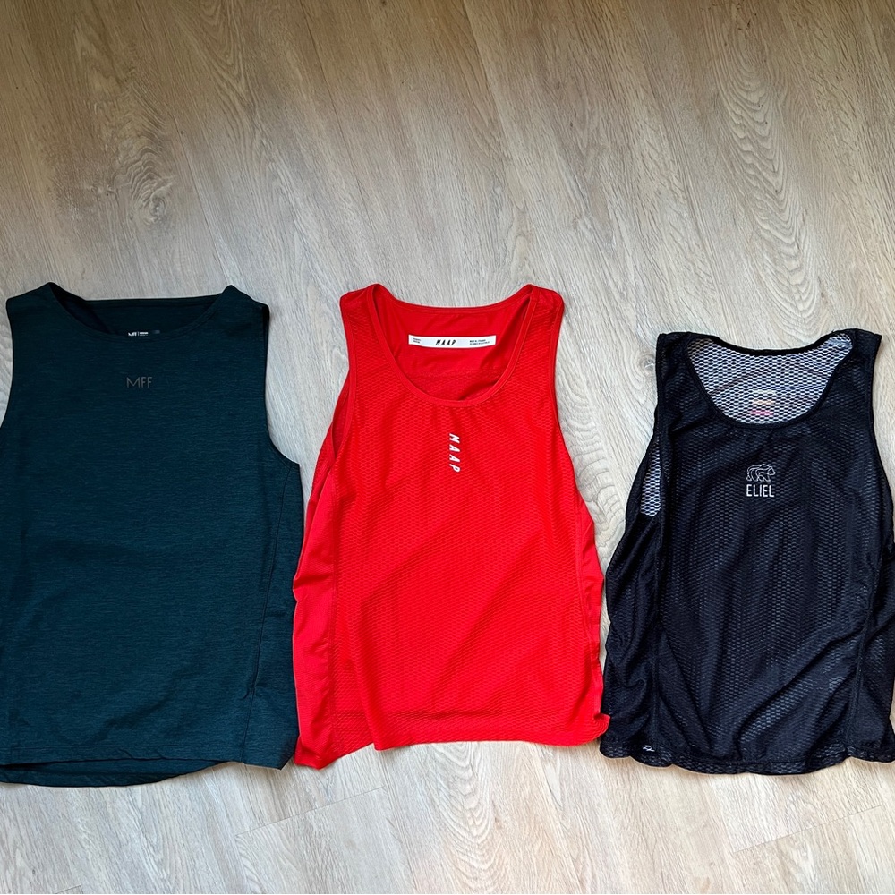 lot of 3 women’s cycling base layers